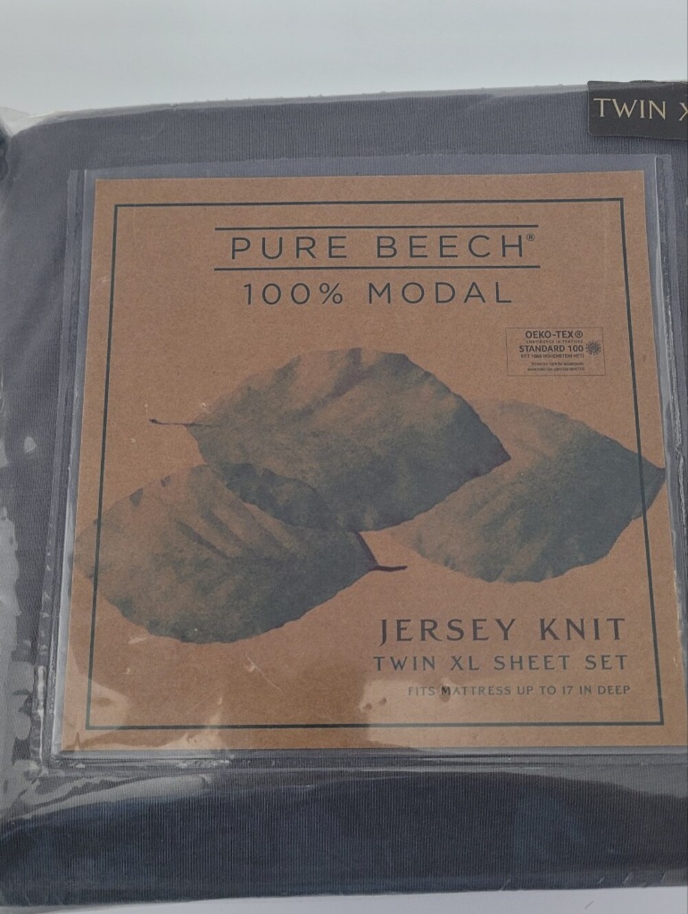 Pure Beech 100% Modal Jersey Knit Sheet Set - Gray